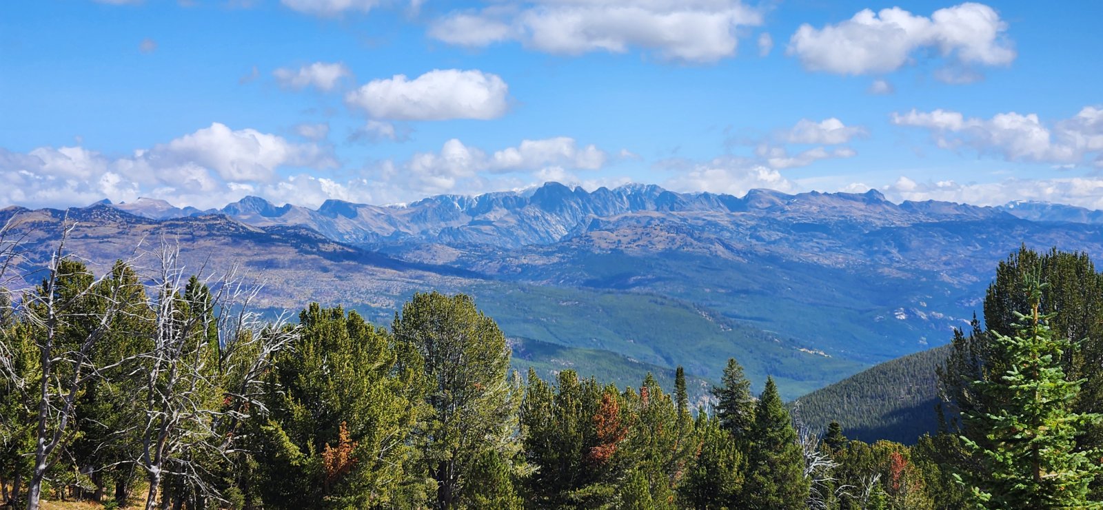 Looking back at the Beartooths.