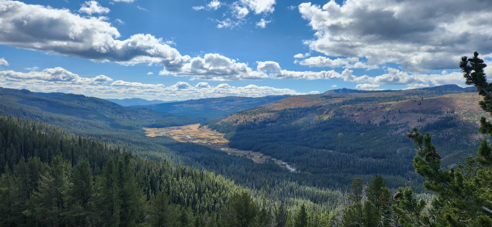 And ahead towards Buffalo Creek.