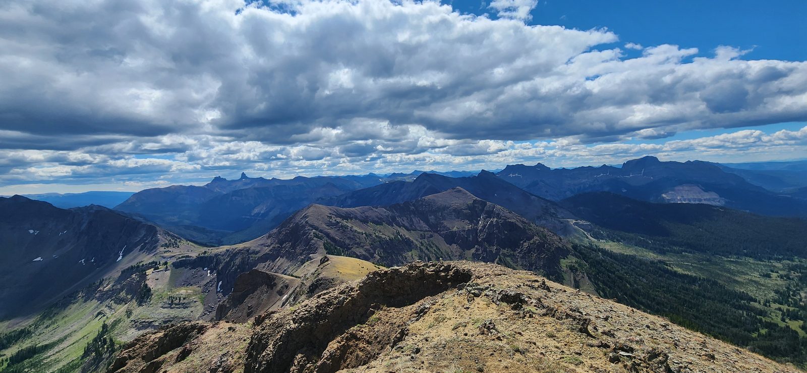 Looking east from the summit.