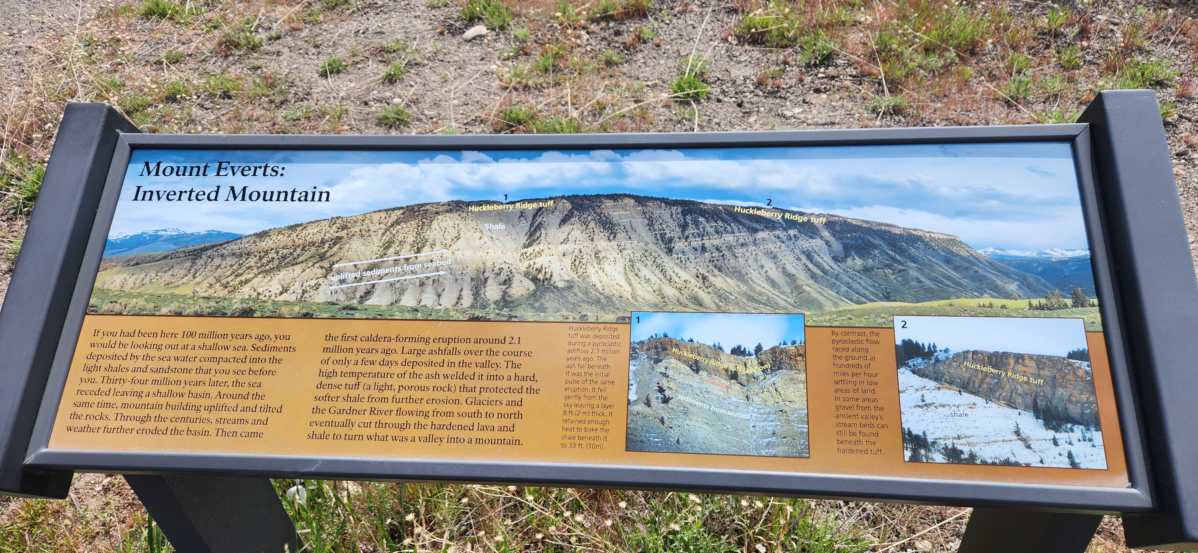 I walked from the campground to the Lava Creek trail, which I took over to Undine Falls, then hopped off-trail to (roughly) follow the ridge all the way up. I would drop off the west side and take the old road back to the Mammoth CG.