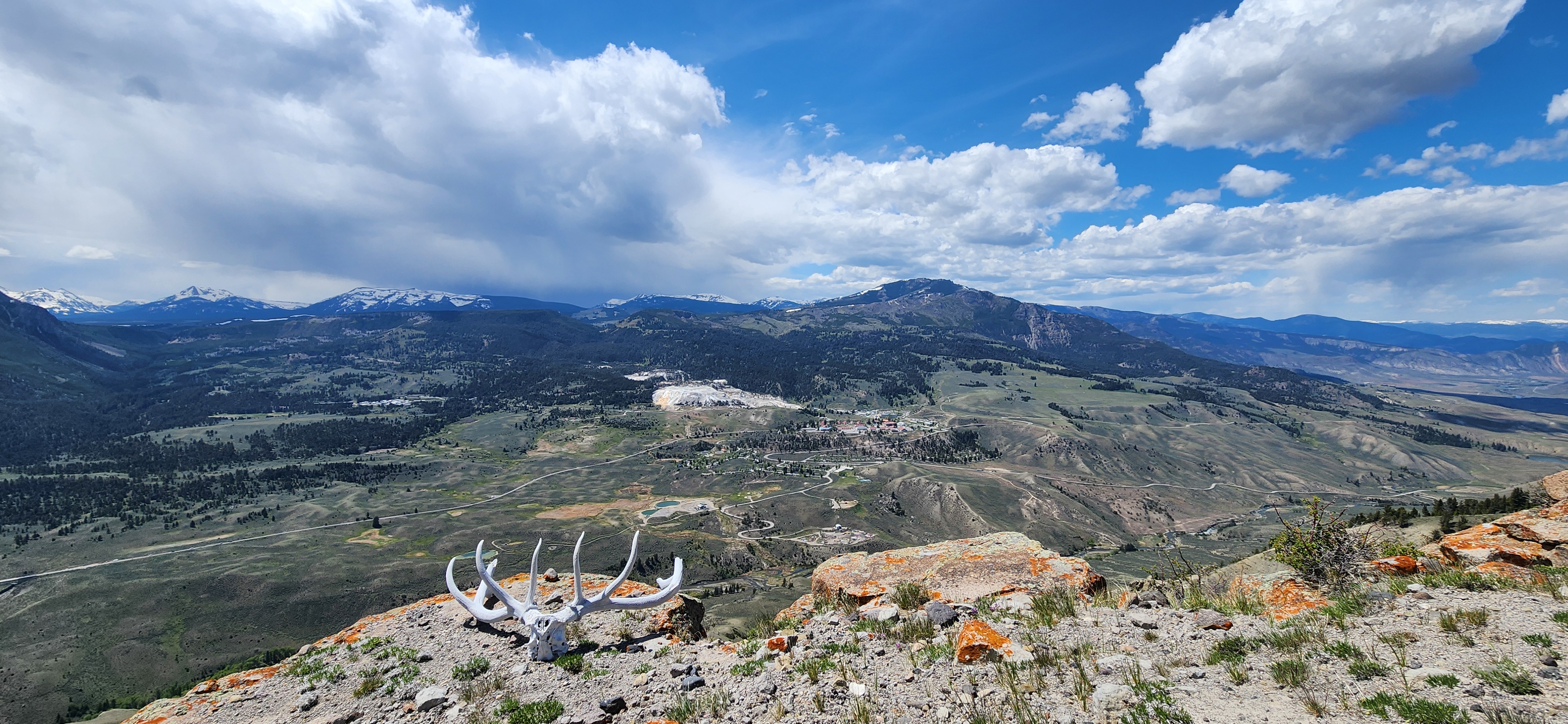 Looking over Mammoth for a quick lunch break. My youngest son says he could see me, but I think he's a liar.