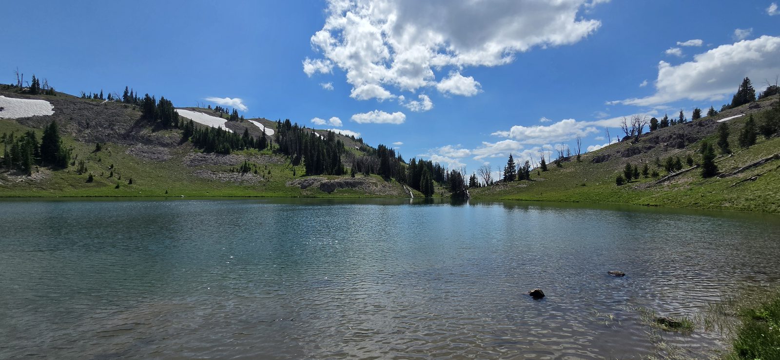 The weather was beautiful when we rolled into camp - it would turn to storms later in the evening, but not before we all did a little wading.