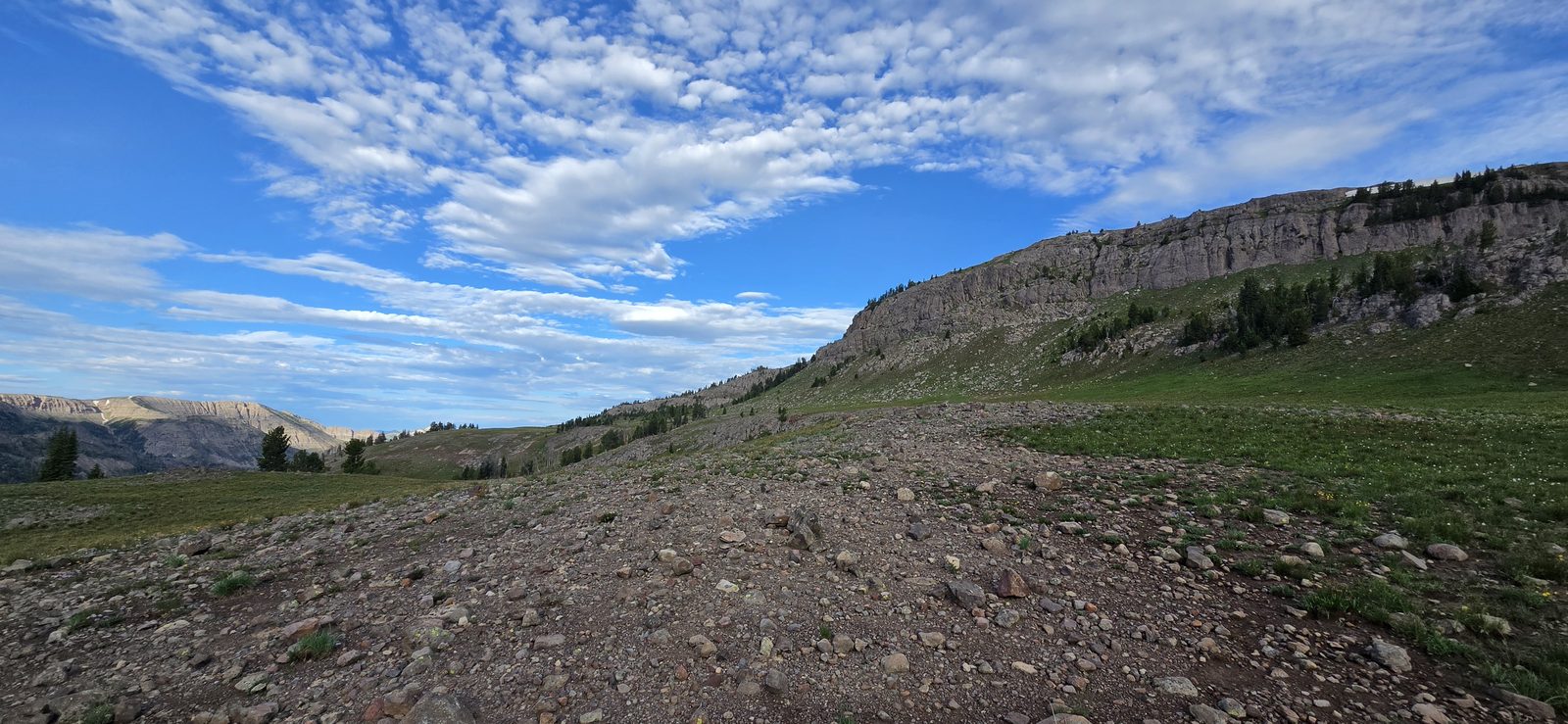 Even after leaving the trail, the walking was good for quite some time.