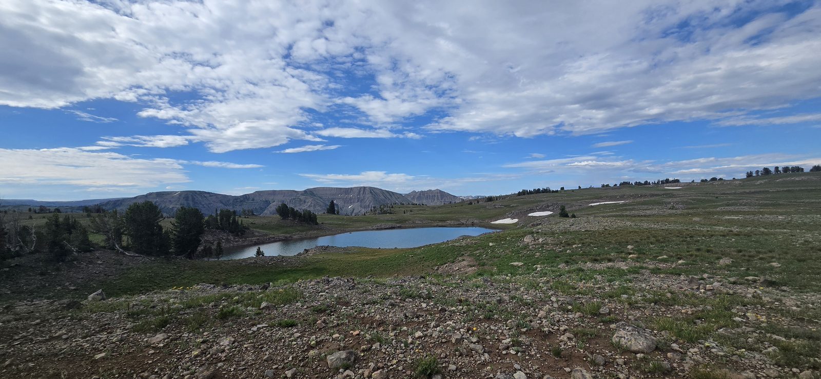 A couple decently sized lakes up here.